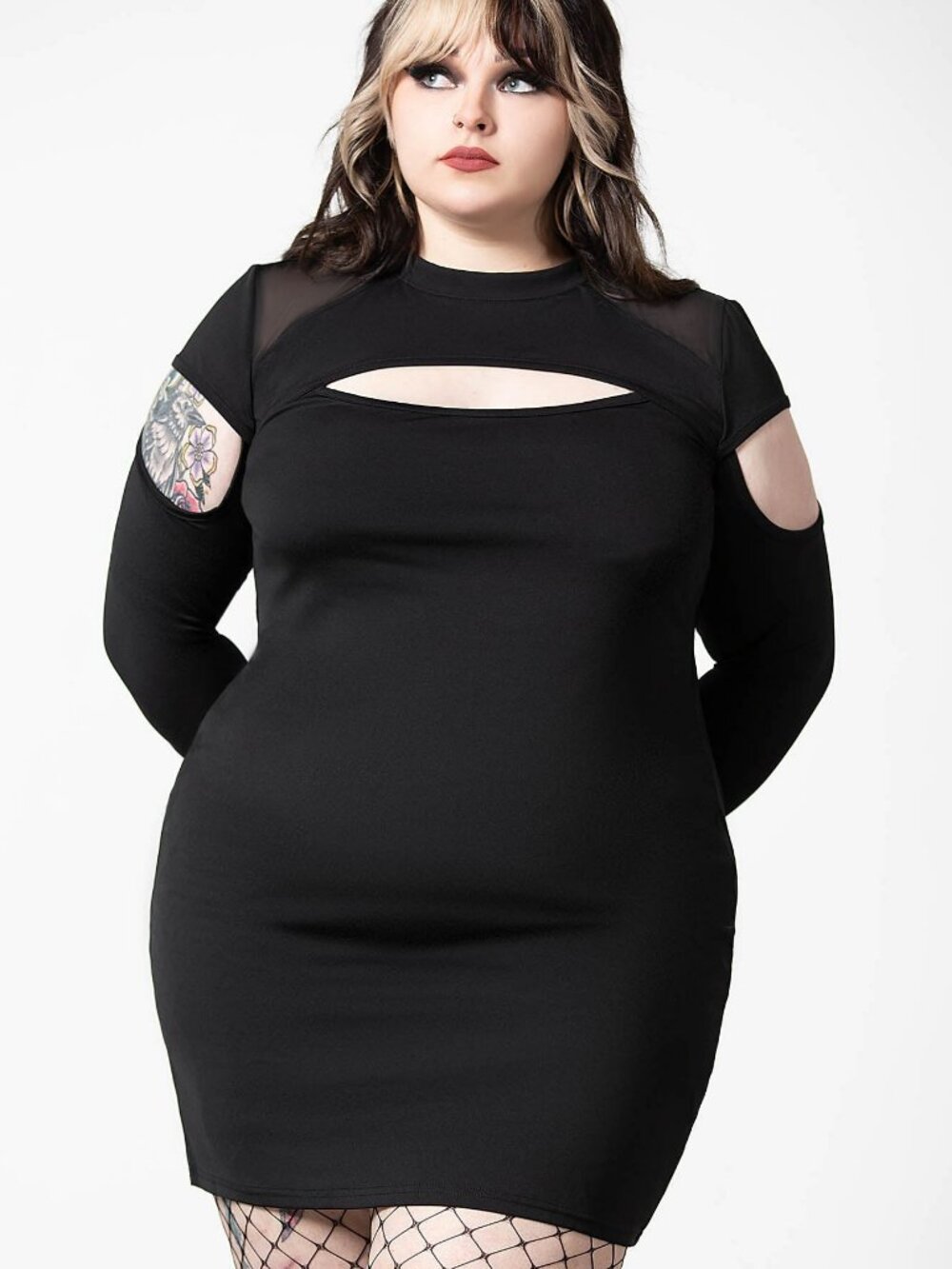 Killstar Black Cutout Long Sleeve Top 4XL NWT Cosmic Shift Goth Minimalist
